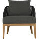 Capri Natural / Gracebay Grey Outdoor Lounge Chair